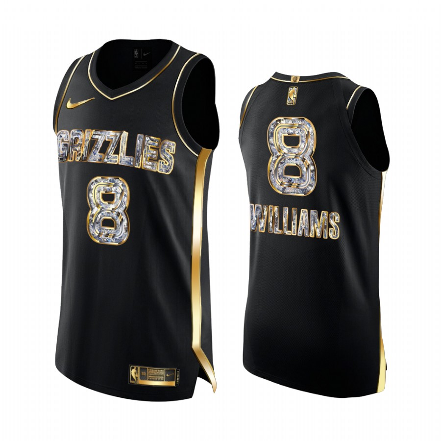 Memphis Grizzlies Ziaire Williams Black Diamond Edition Jersey Playoffs #8