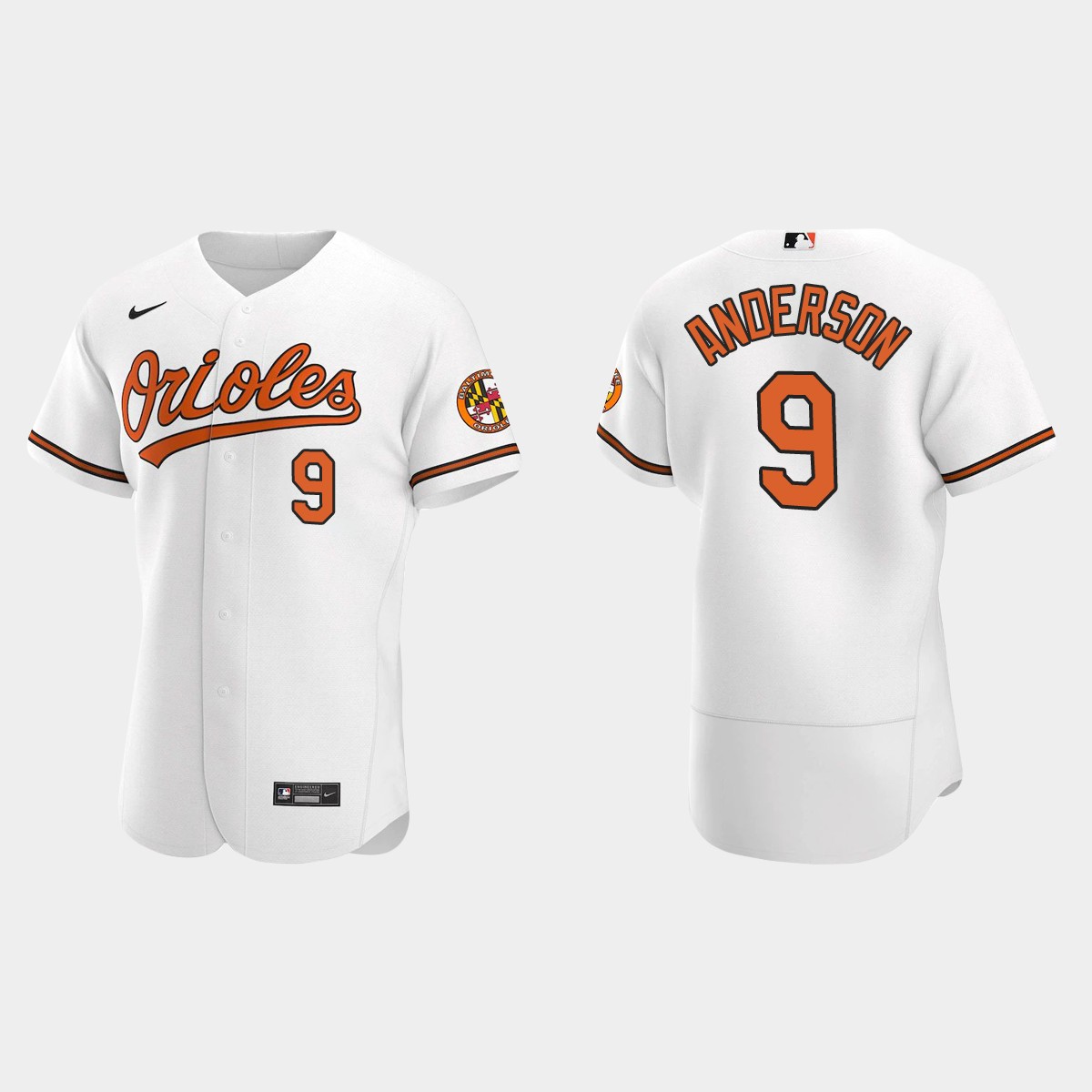 Men's Baltimore Orioles Brady Anderson White Retired Player Jersey