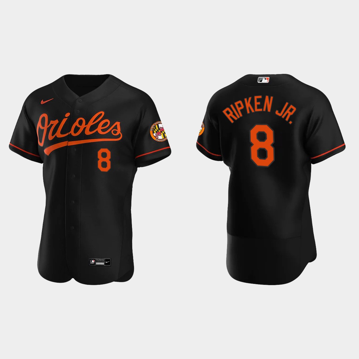 Men's Baltimore Orioles Cal Ripken Jr. Alternate Jersey - Black