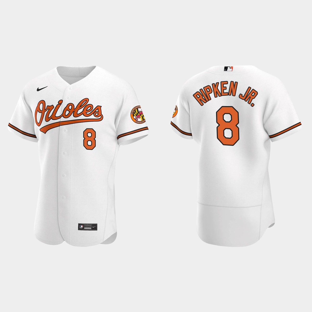 Men's Baltimore Orioles Cal Ripken Jr. Home Jersey - White