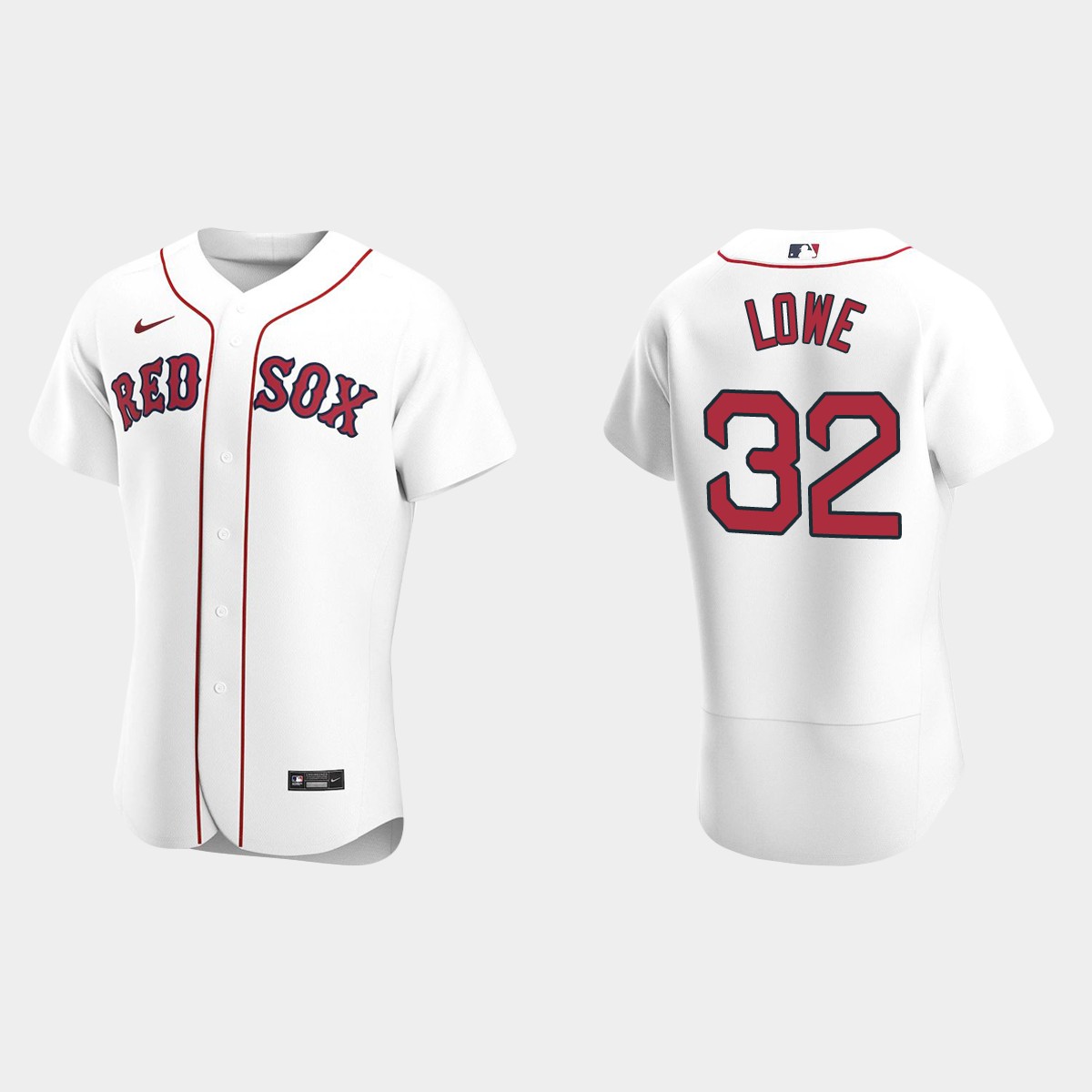 Men's Boston Red Sox Derek Lowe White Retired Player Jersey