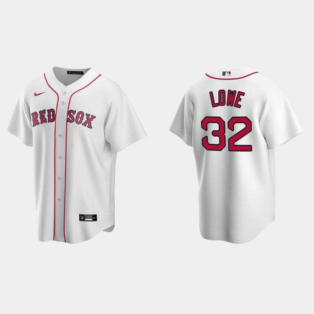 Men's Boston Red Sox Derek Lowe White Retired Player Jersey
