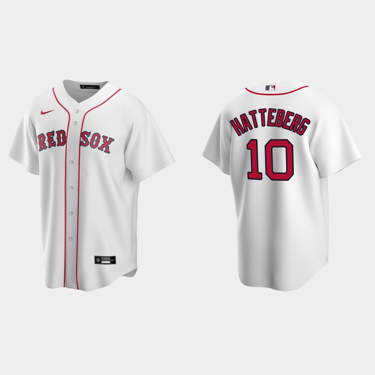 Men's Boston Red Sox Scott Hatteberg White Retired Player Jersey