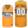 Mens Denver Nuggets Alternate Gold Custom Message Jersey
