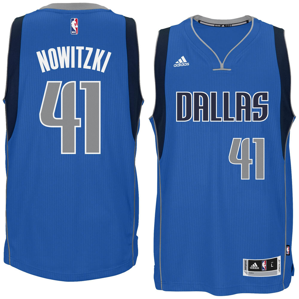Men's Dirk Nowitzki Dallas Mavericks Blue Swingman Jersey