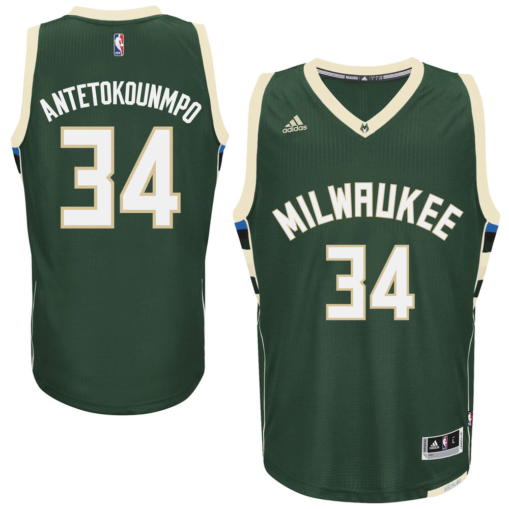 Men's Giannis Antetokounmpo Milwaukee Bucks Green Swingman Jersey