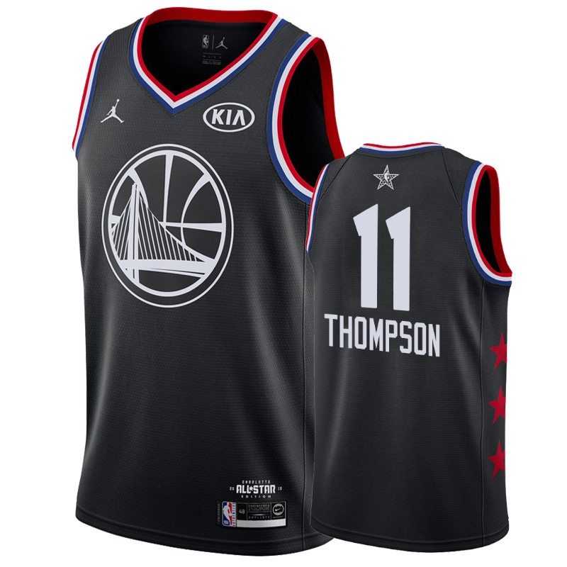 Men's Golden State Warriors #11 Klay Thompson All-Star Jersey - Black