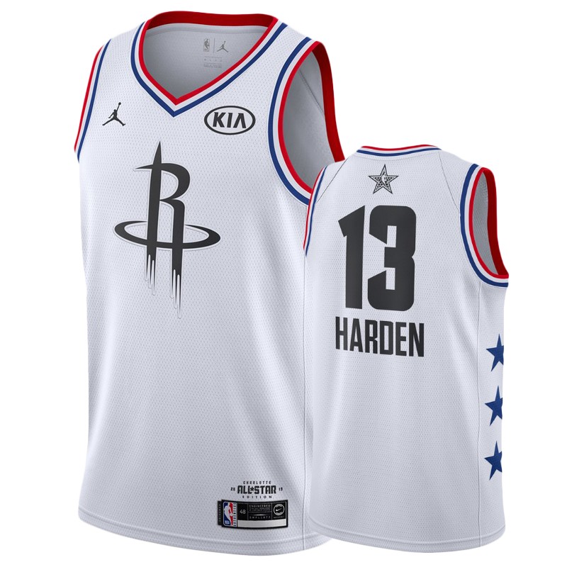Men's Houston Rockets #13 James Harden All-Star Jersey - White
