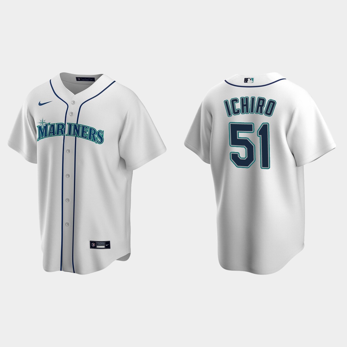 Men's Ichiro Suzuki #51 Seattle Mariners Home Jersey - White