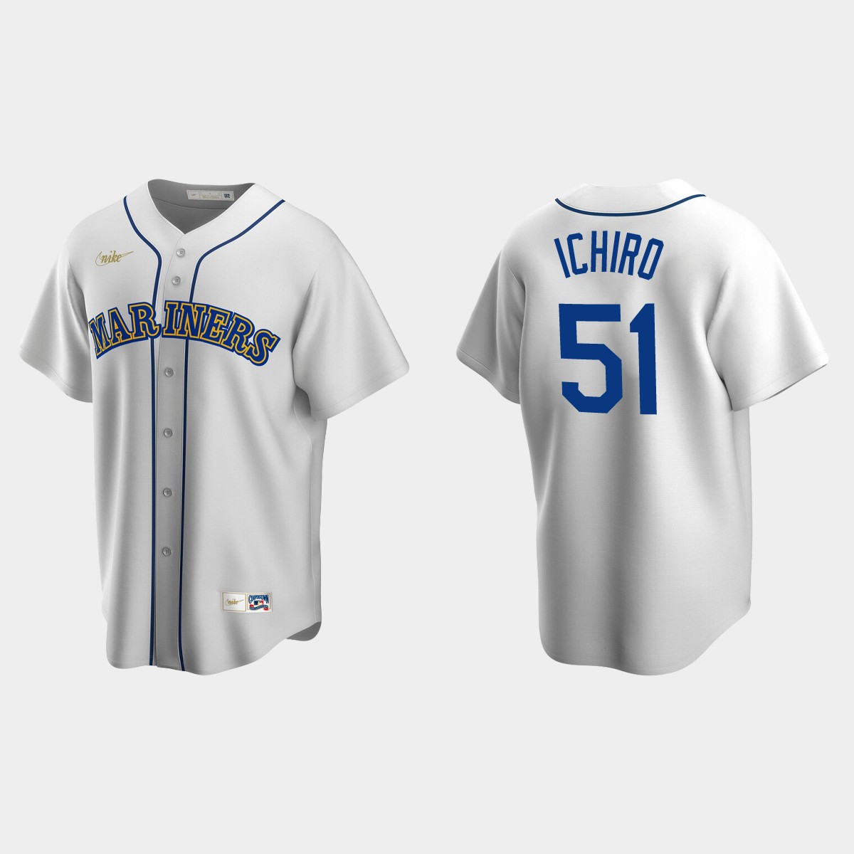 Men's Ichiro Suzuki Seattle Mariners Cooperstown Collection Home Jersey - White