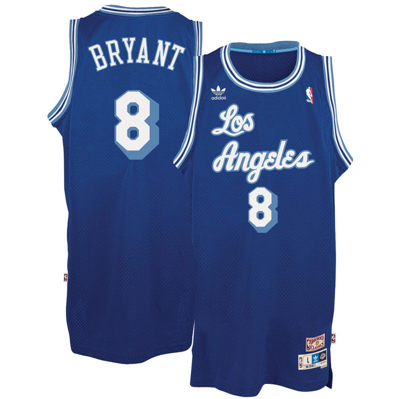 Men's Kobe Bryant Los Angeles Lakers #8 Hardwood Classics Swingman Jersey
