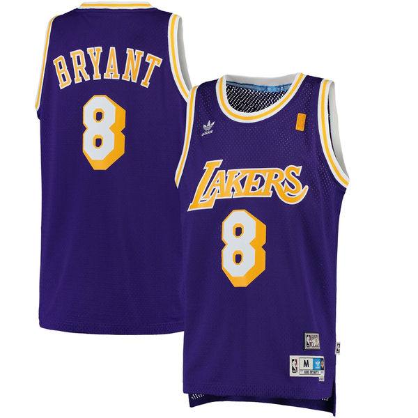 Men's Kobe Bryant Los Angeles Lakers Purple Hardwood Classics Swingman Jersey