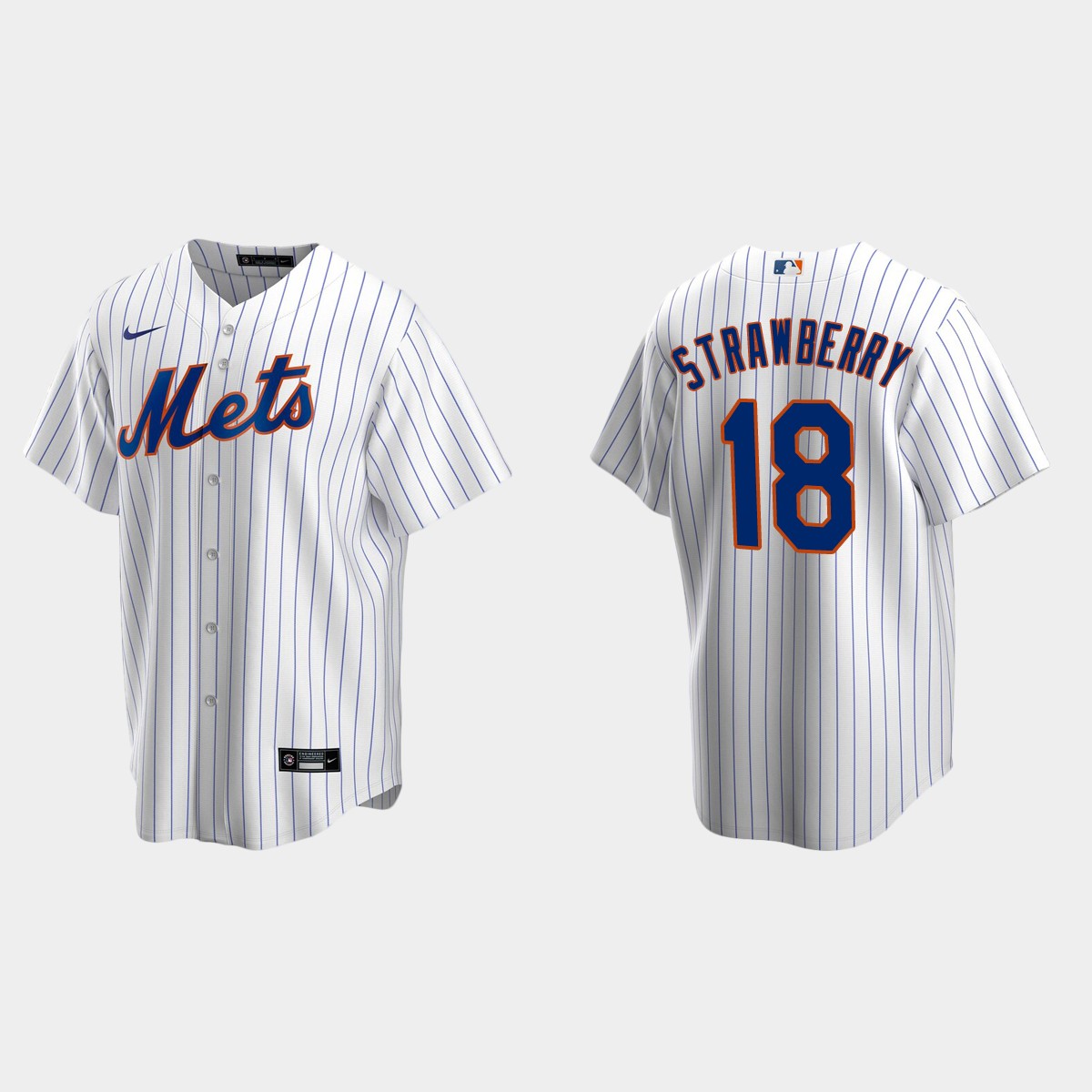 Men's New York Mets Darryl Strawberry Home Jersey - White