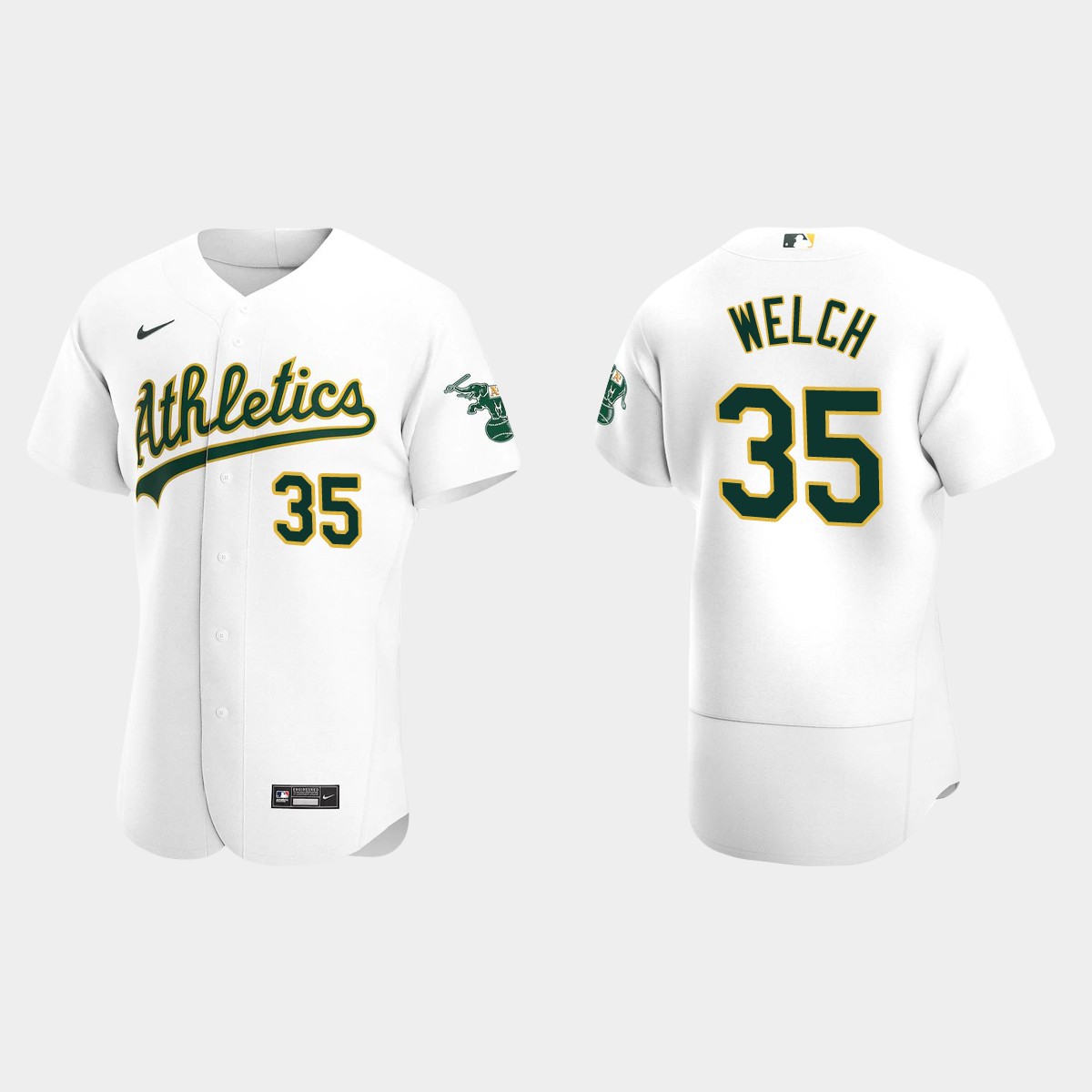 Men's Oakland Athletics Bob Welch White Retired Player Jersey