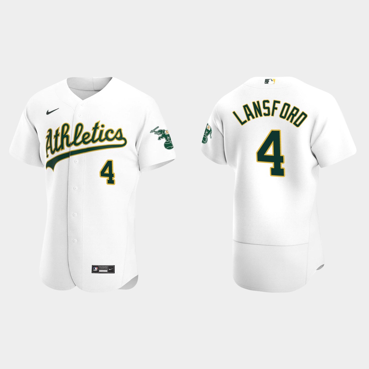 Men's Oakland Athletics Carney Lansford White Retired Player Jersey