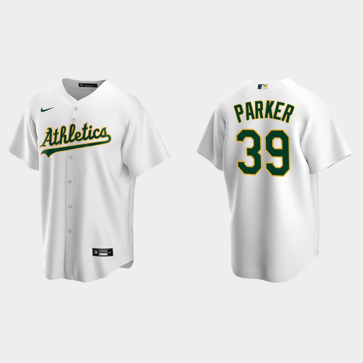 Men's Oakland Athletics Dave Parker White Retired Player Jersey