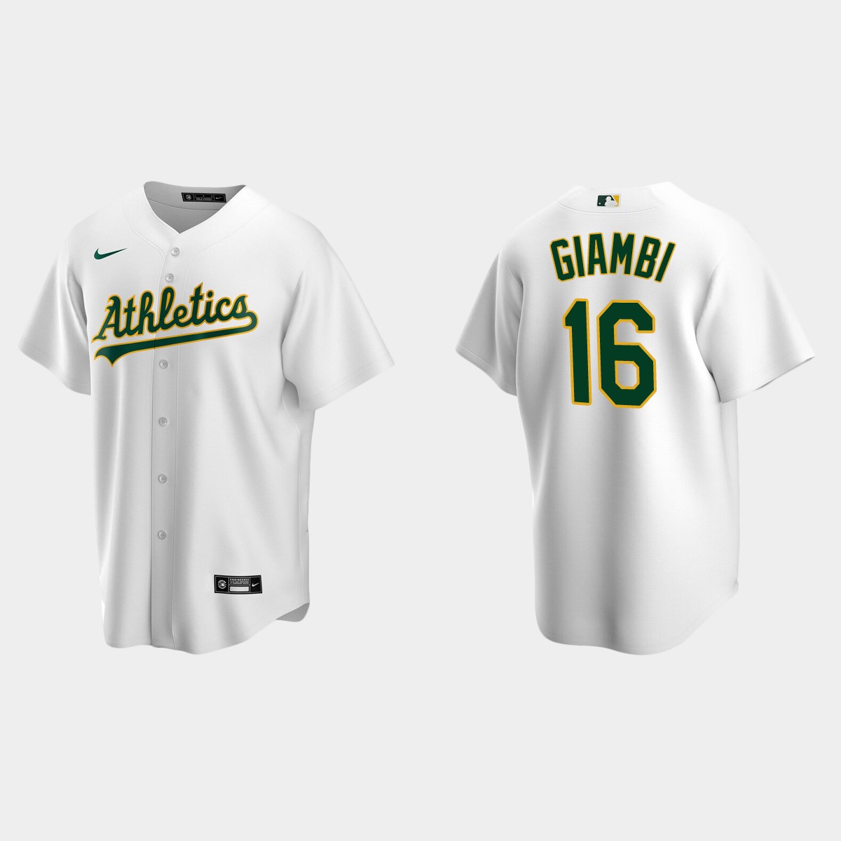 Men's Oakland Athletics Jason Giambi White Retired Player Jersey
