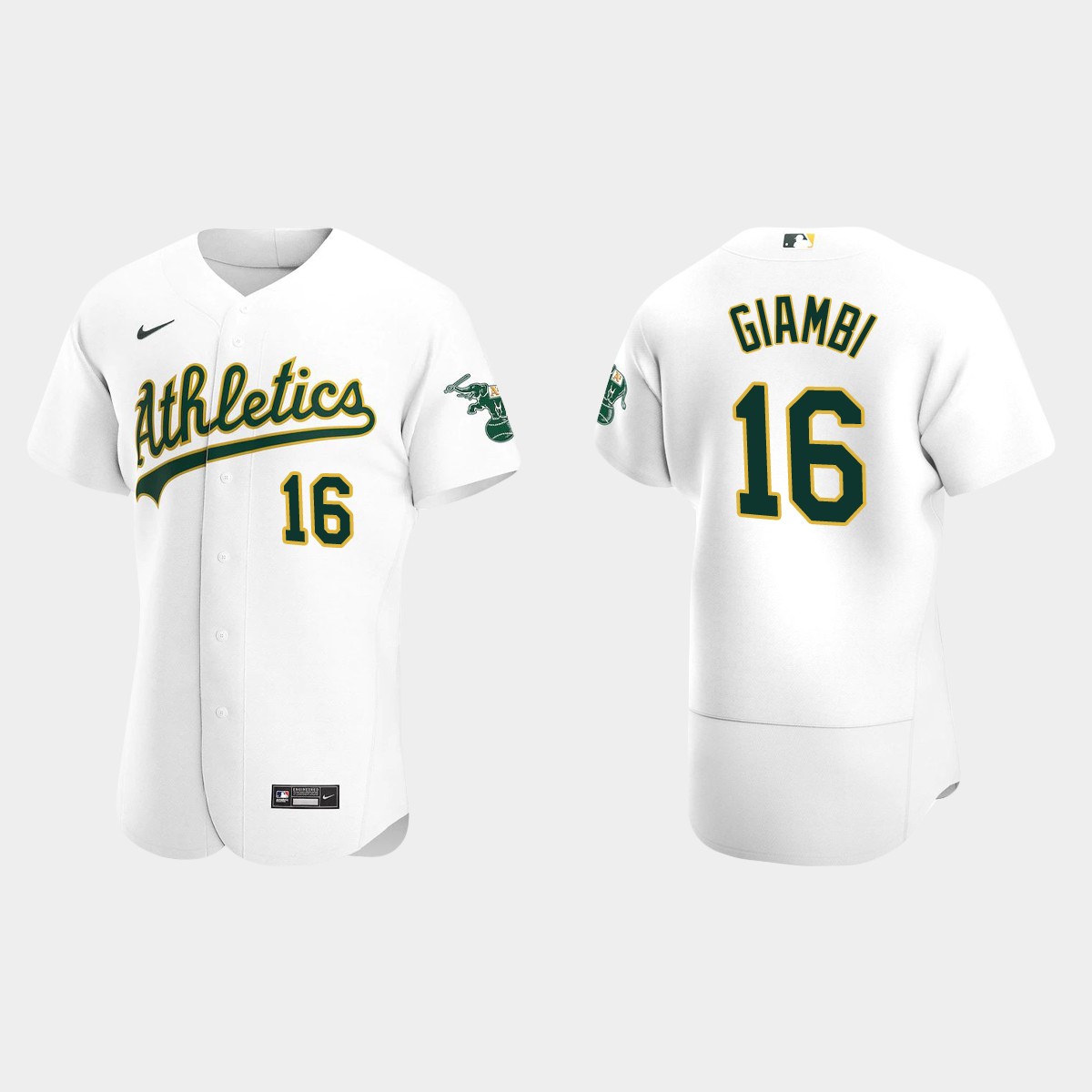 Men's Oakland Athletics Jason Giambi White Retired Player Jersey