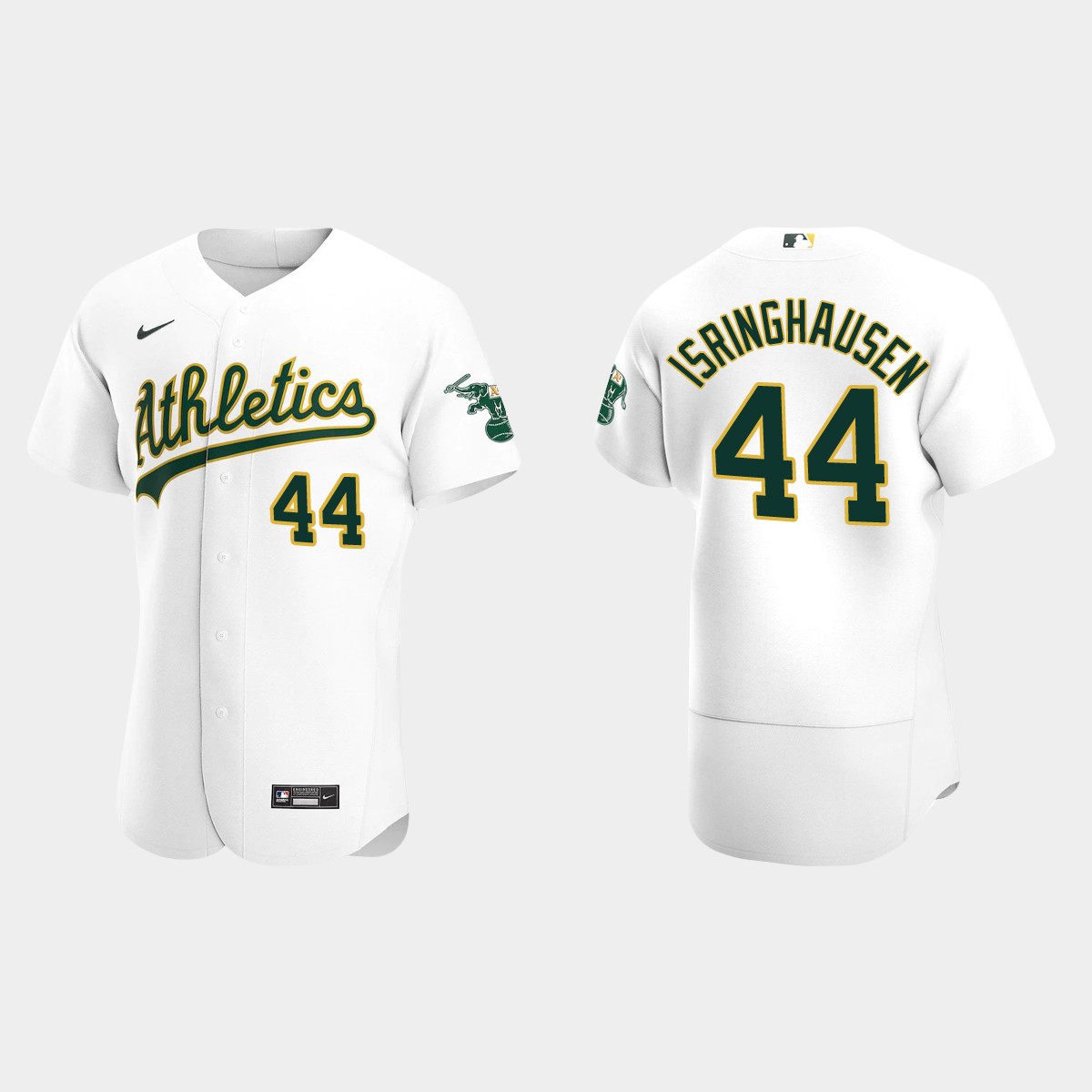 Men's Oakland Athletics Jason Isringhausen White Retired Player Jersey