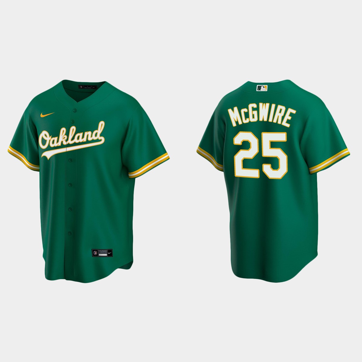 Men's Oakland Athletics Mark McGwire Alternate Jersey - Green