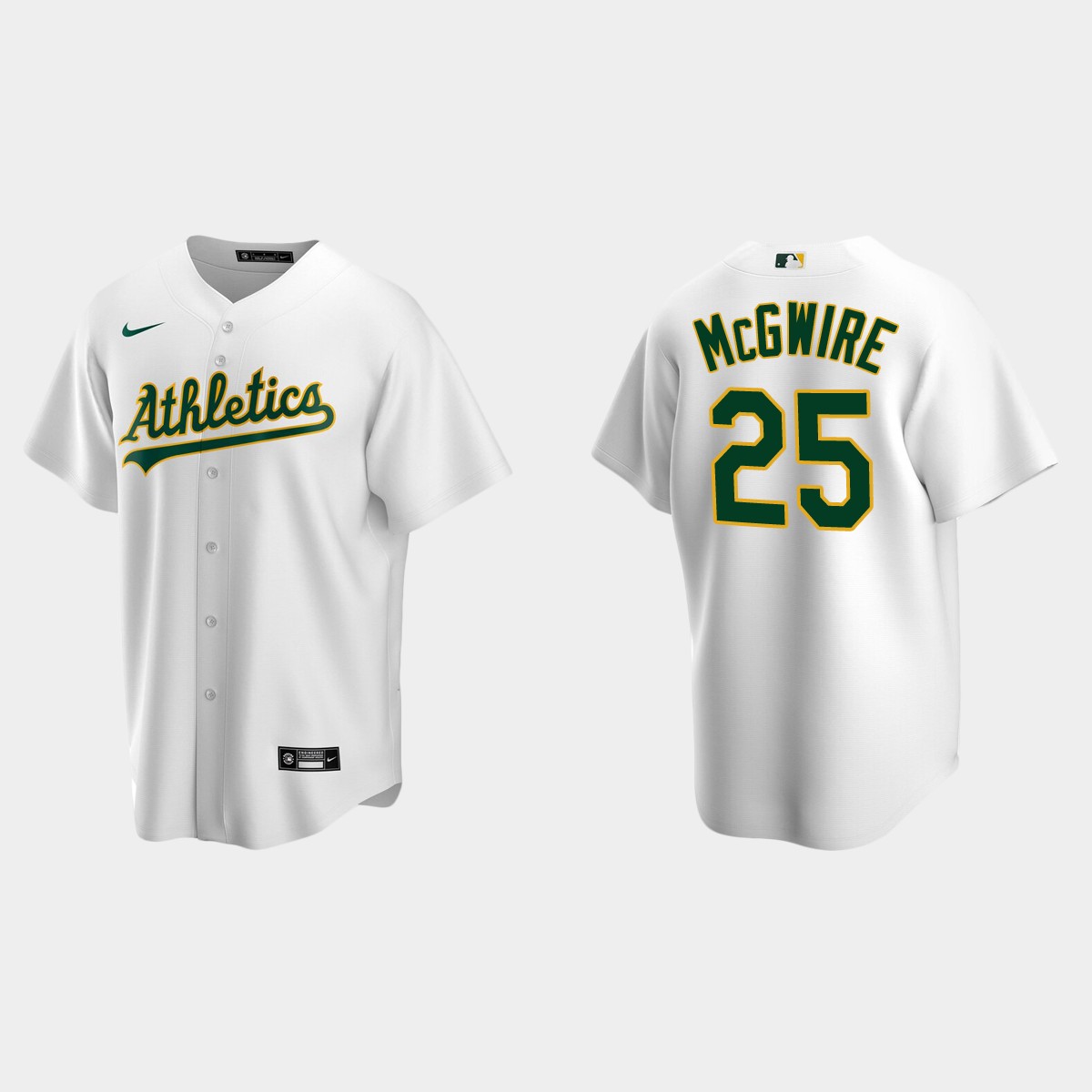 Men's Oakland Athletics Mark McGwire Home Jersey - White