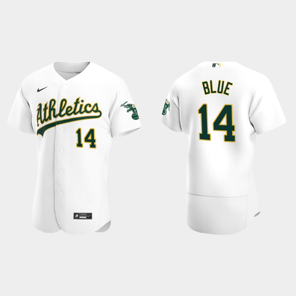 Men's Oakland Athletics Vida Blue White Retired Player Jersey