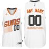 Mens Phoenix Suns Home White Custom Message Jersey