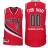 Mens Portland Trail Blazers Alternate Red Custom Message Jersey