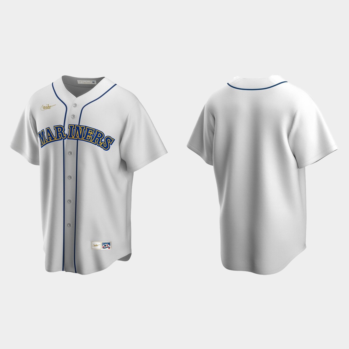 Men's Seattle Mariners Home Cooperstown Collection Jersey - White