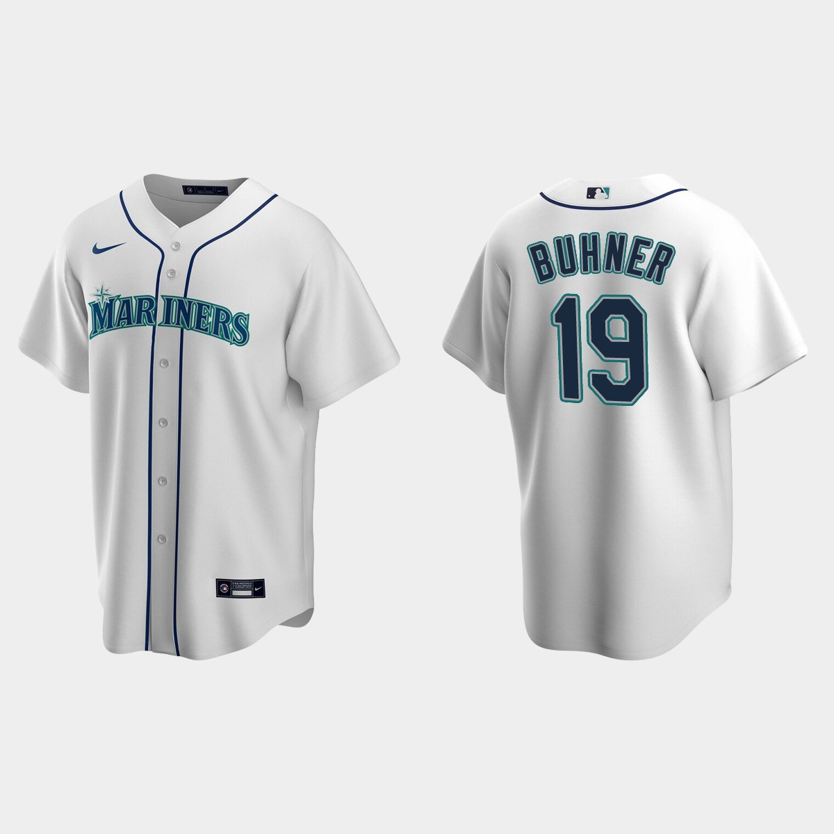 Men's Seattle Mariners Jay Buhner White Retired Player Jersey