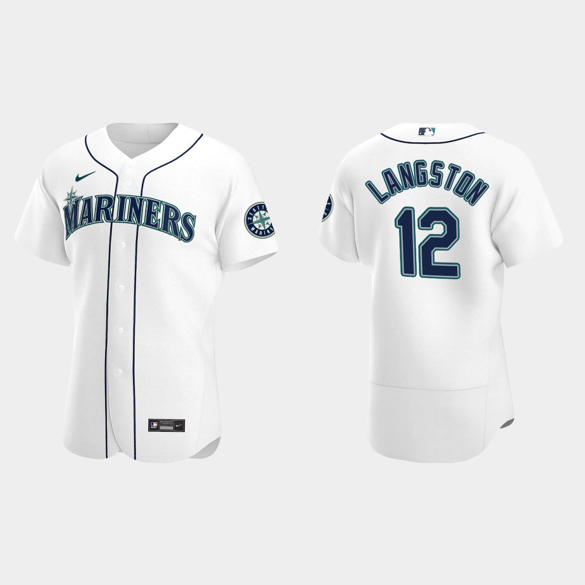Men's Seattle Mariners Mark Langston White Retired Player Jersey
