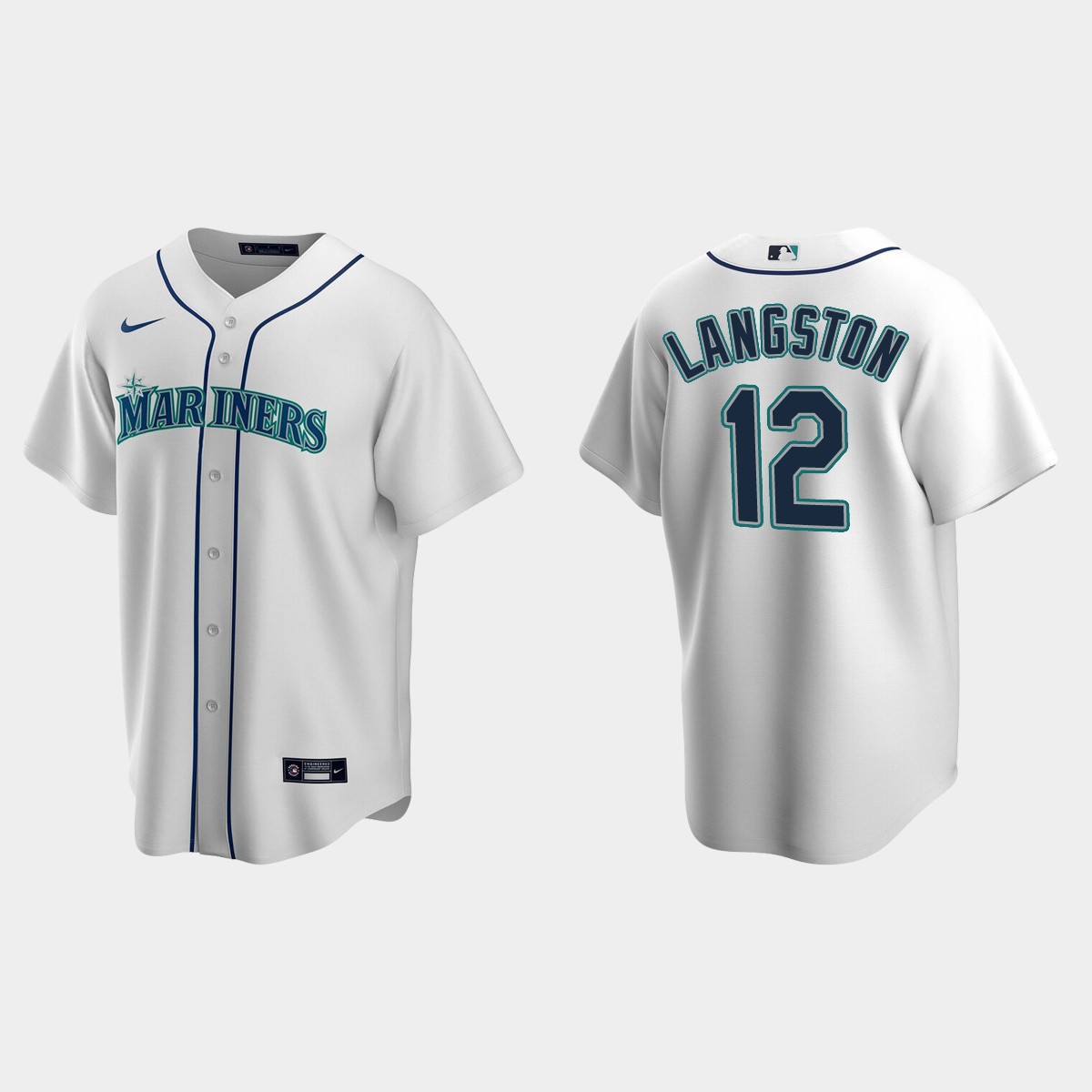 Men's Seattle Mariners Mark Langston White Retired Player Jersey