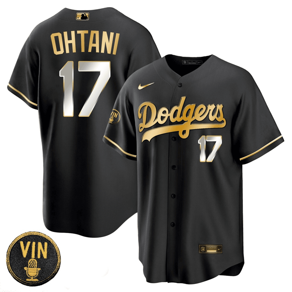 Mens Shohei Ohtani Los Angeles Dodgers Black Limited Vin Scully Patch Cool Base Black Limited Jersey