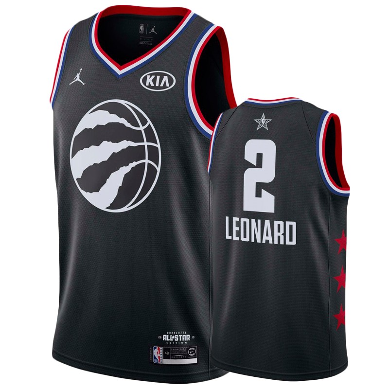 Men's Toronto Raptors #2 Kawhi Leonard All-Star Jersey - Black