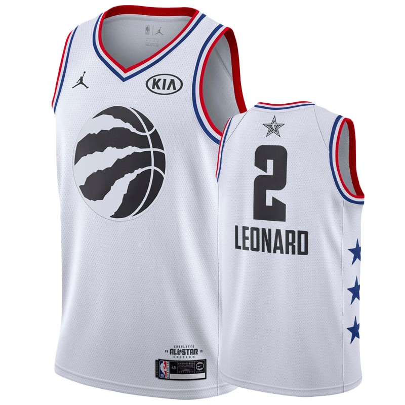 Men's Toronto Raptors #2 Kawhi Leonard All-Star Jersey - White