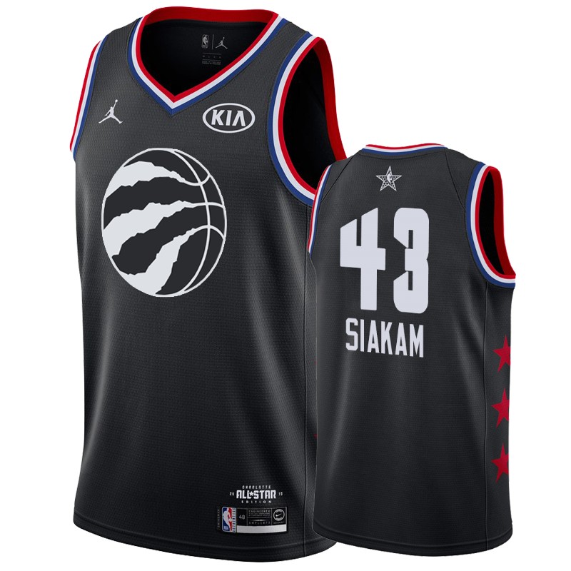 Men's Toronto Raptors #43 Pascal Siakam All-Star Jersey - Black