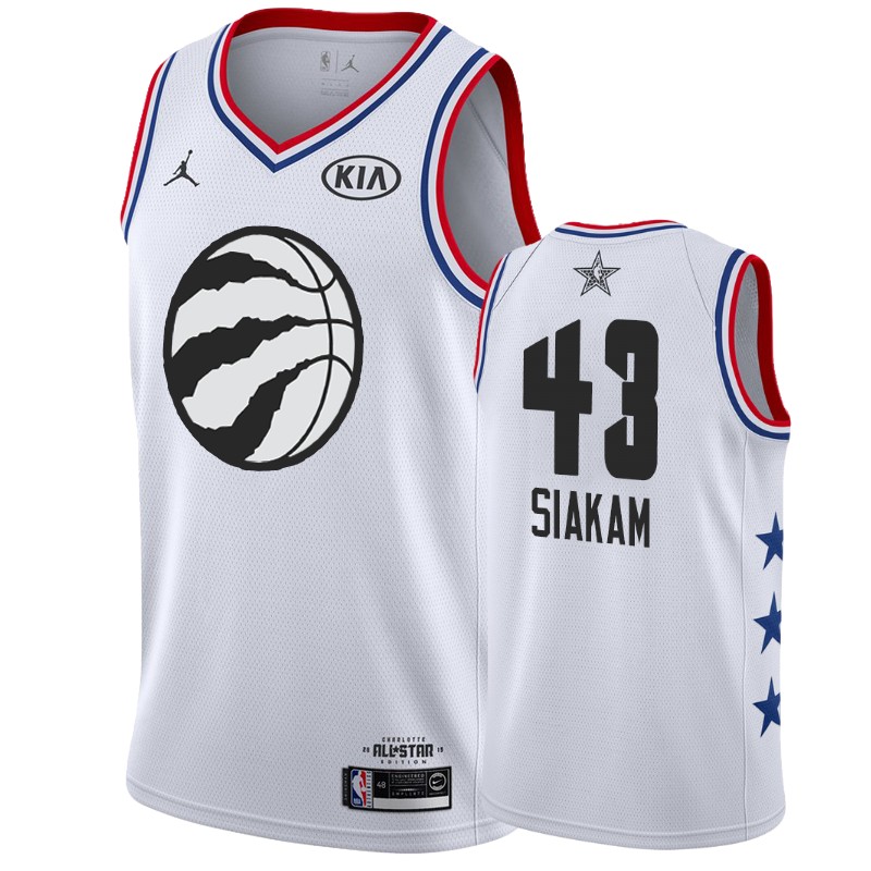 Men's Toronto Raptors #43 Pascal Siakam All-Star Jersey - White