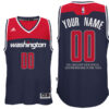 Mens Washington Wizards Alternate Navy Custom Message Jersey