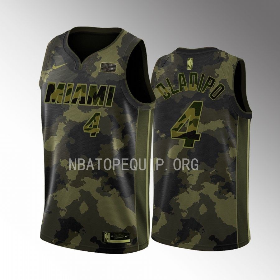Miami Heat Salute To Service Victor Oladipo Camo #4 Jersey