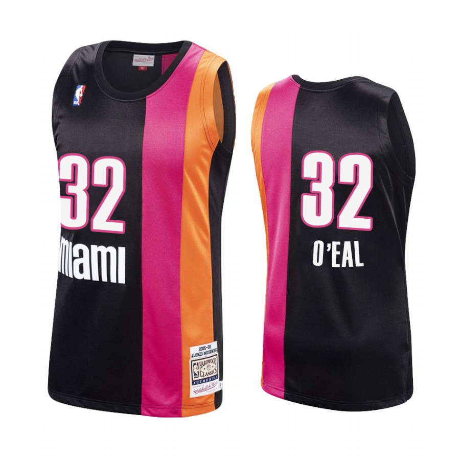 Miami Heat #32 Shaquille O'Neal 2005-06 Hardwood Classics Jersey