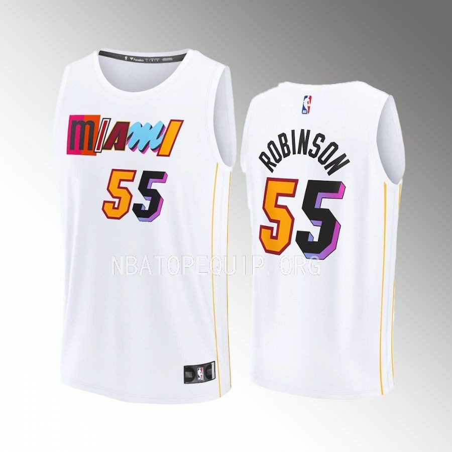 Miami Heat #55 Duncan Robinson City Edition Jersey Fastbreak White