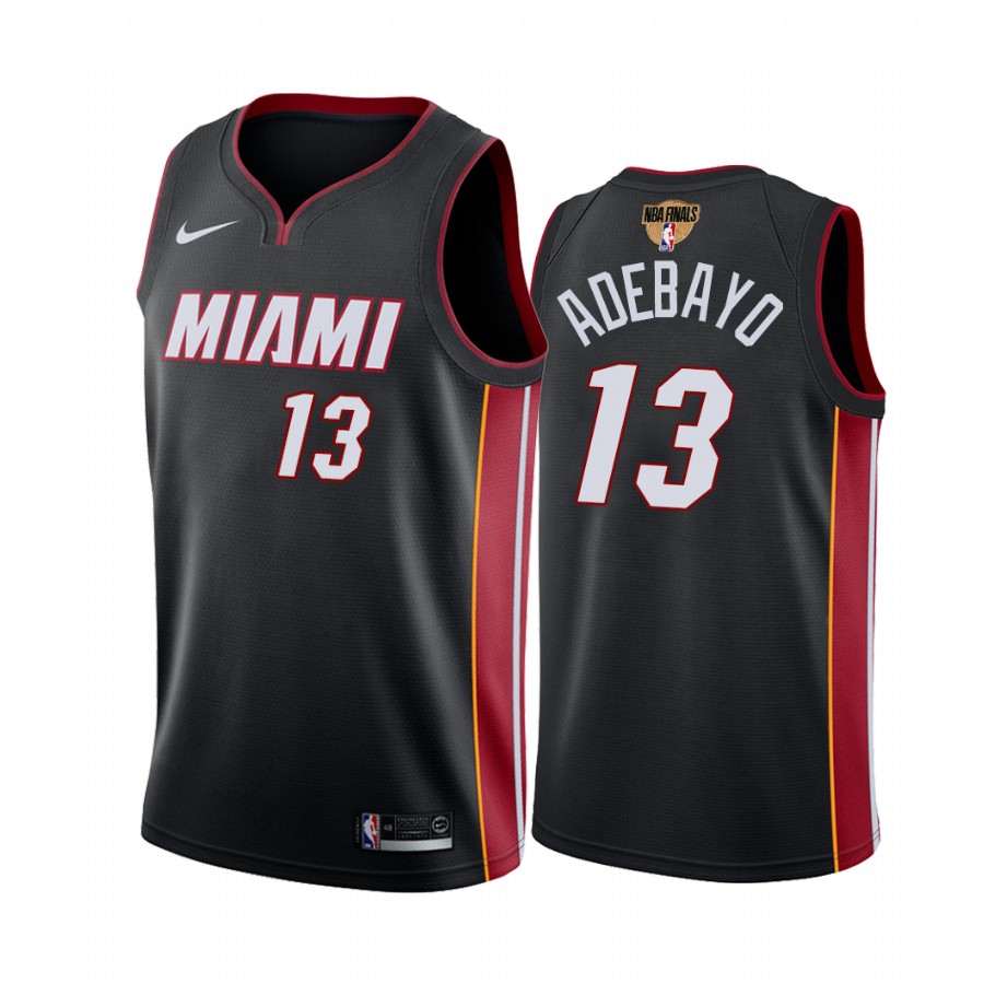 Miami Heat Bam Adebayo Finals Bound Black Jersey Icon Edition