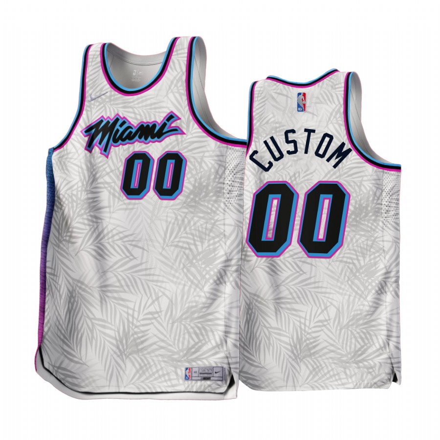 Miami Heat Custom Earned Edition White #00 Jersey