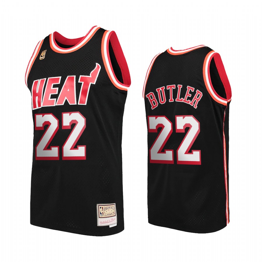 Miami Heat Jimmy Butler #22 Black Hardwood Classics Jersey