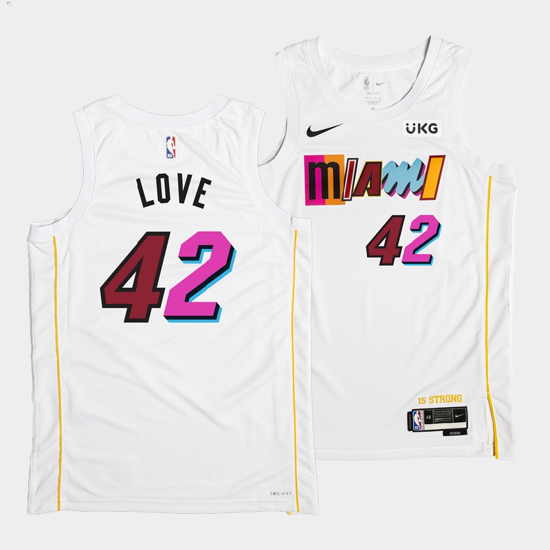 Miami Heat Kevin Love City Edition White Youth Jersey MASHUP VOL.2 #42