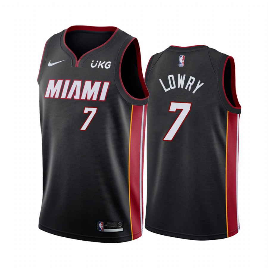 Miami Heat Kyle Lowry #7 Black Icon Edition Jersey