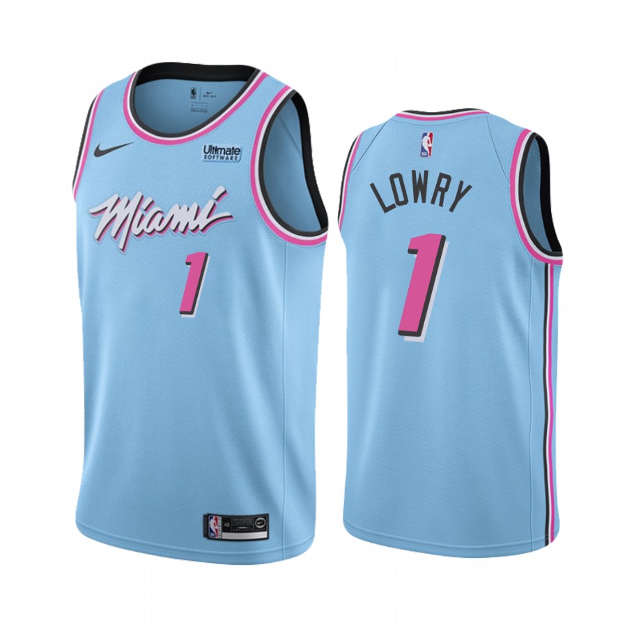 Miami Heat Kyle Lowry #7 Blue ViceWave City Jersey