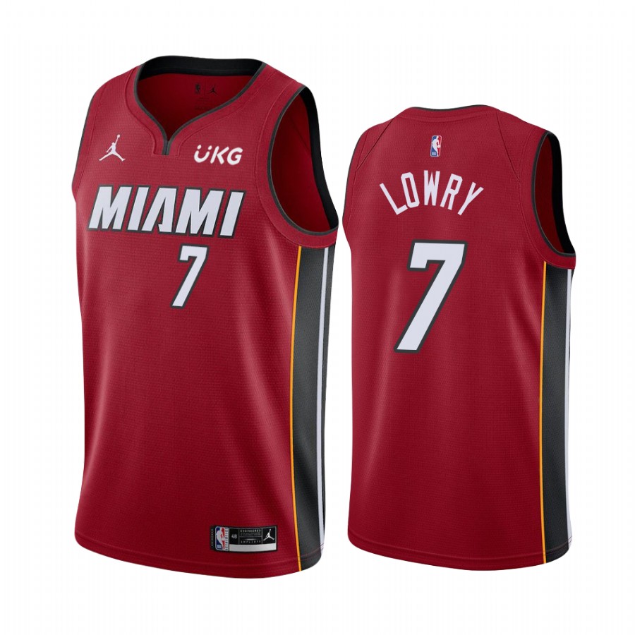 Miami Heat Kyle Lowry #7 Red Statement Edition Jersey