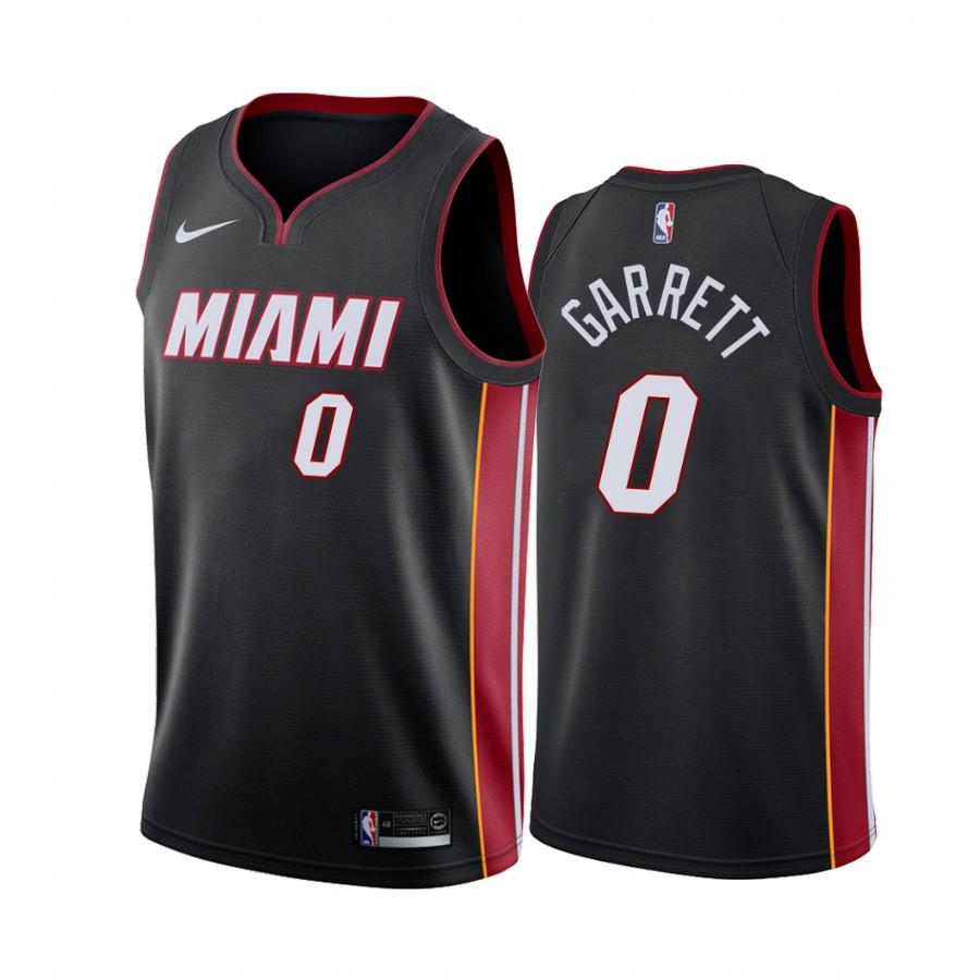 Miami Heat Marcus Garrett #0 Black  Icon Edition Jersey