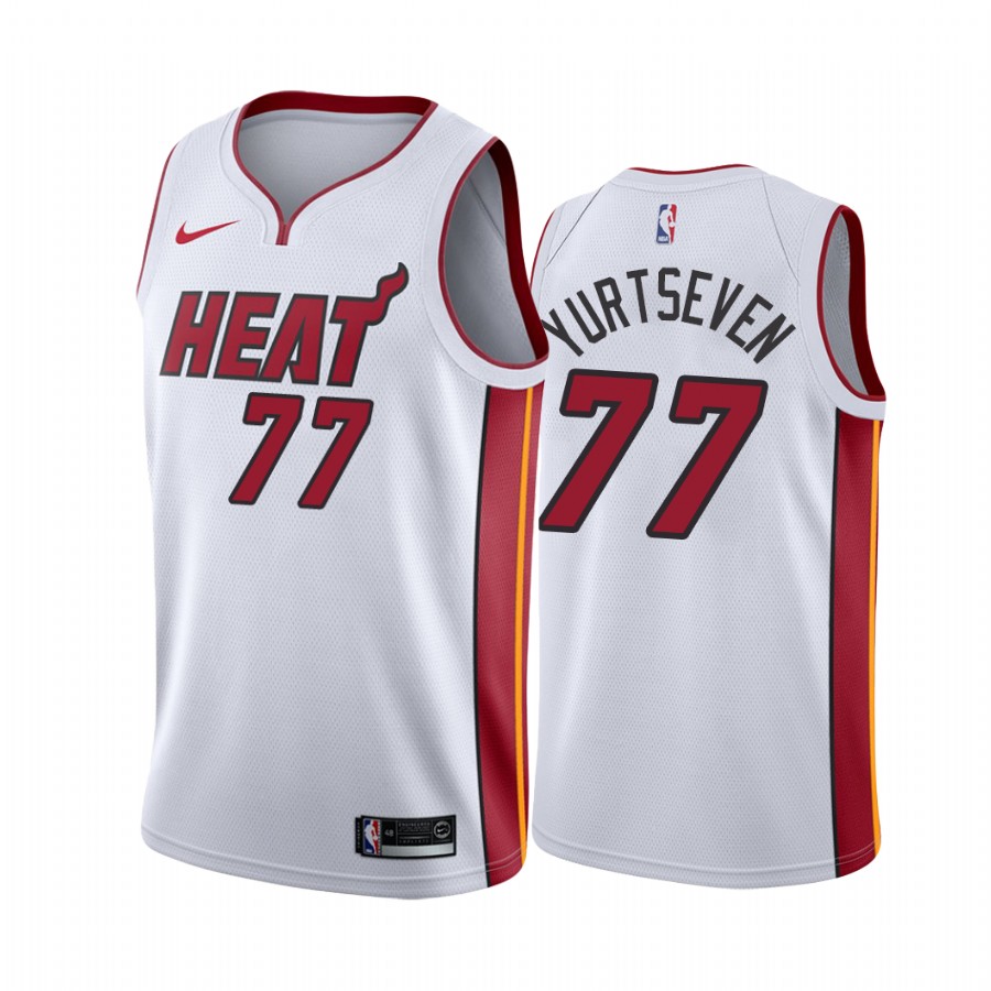 Miami Heat Omer Yurtseven #77 White Association Edition Jersey Trade